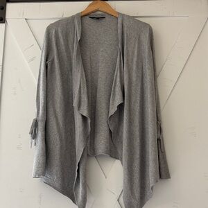 Simply Vera Vera Wang Heather Gray Open Cardigan
